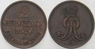 Hannover 2 Pfennige Georg V. 1851-1866. -