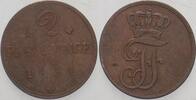 Mecklenburg-Schwerin 2 Pfennige Friedrich Franz I. 1785-1837. -