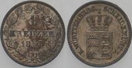 Württemberg 1 Kreuzer Karl 1864-1891. -