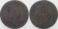Frankreich 1 Liard Ludwig XIV. 1643-1715. -