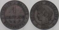 Frankreich 1 Centimes Dritte Republik 1870-1940. -