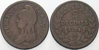 Frankreich 2 Decimes 1. Republik 1792-1804. -