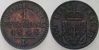 Preußen 1 Pfennig Friedrich Wilhelm IV. 1840-1861. -