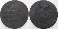 Braunschweig 2 Pfennige Friedrich Wilhelm 1806-1815. -