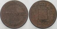 Sachsen-Coburg-Gotha 2 Pfennige Ernst I. 1806-1844. -