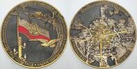 Russland Große Eisengussmedaille (teilw. emailliert und ver Nikolaus II. 1894-1917. -