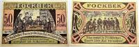 Deutsche Serienscheine 50 Pfennig Fockbek 1917-1922 -