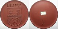 Bielefelder Medaillen Porzellanmedaille GESCHENK/ERINNERUNG DER FIRMEN DELIUS + HELSPER -