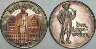 Bielefelder Medaillen Silbermedaille (1000er) STADTANSICHT //LEINEWEBER -