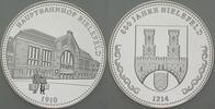 Bielefelder Medaillen Silbermedaille (333er) HAUPTBAHNHOF-BIELEFELD -