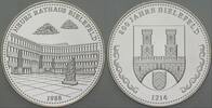Bielefelder Medaillen Silbermedaille (333er) NEUES RATHAUS BIELEFELD -