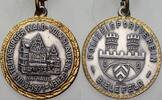 Bielefelder Medaillen Silbermedaille am Rand vergoldet (800er) IV. INT. TEUTOBURGER WALD VOLKSLAUFEN -