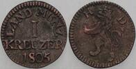 Hessen-Darmstadt 1 Kreuzer Ludwig X. 1790-1806. -