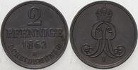 Hannover 2 Pfennige Georg V. 1851-1866. -
