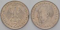 2 Mark Kursmünzen 2 Deutsche Mark Konrad Adenauer -