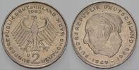 2 Mark Kursmünzen 2 Deutsche Mark Theodor Heuss -