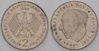 2 Mark Kursmünzen 2 Deutsche Mark Theodor Heuss -