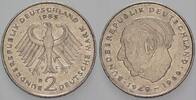 2 Mark Kursmünzen 2 Deutsche Mark Theodor Heuss -
