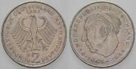 2 Mark Kursmünzen 2 Deutsche Mark Theodor Heuss -
