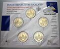 Deutschland 5 x 2 Euro FREISTAAT SACHSEN -