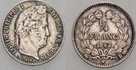 Frankreich 1/4 Franc Louis Philipp 1830-1848. -