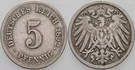 Kleinmünzen-Kaiserreich 5 Pfennig Grosser Adler -