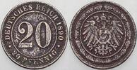 Kleinmünzen-Kaiserreich 20 Pfennig Grosser Adler -