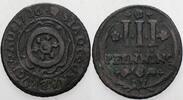 Osnabrück-Stadt 3 Kupferpfennig -