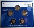 Deutschland 5 x 2 Euro MECKLENBURG-VORPOMMERN = KÖNIGSSTUHL -