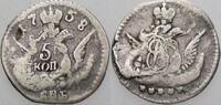 Russland 5 Kopeken Elisabeth. 1741-1762. -