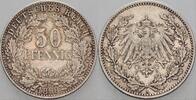Kleinmünzen-Kaiserreich 50 Pfennig Grosser Adler -