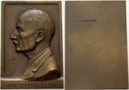Frankreich einseitige Bronzeplakette Dritte Republik 1870-1940. -