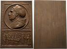 Personenmedaillen Einseitige Bronzeplakette 1921 Luther, Martin *10.11.1483 Eisleben +18.2.1546 Eisleben, Reformator. Sehr schön - vorzüglich