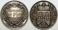Silbermedaille ohne Jahr (um 1900) Bielefelder Medaillen EHRENGABE DER STADT BIELEFELD Patina, vorzüglich