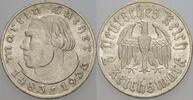 Gedenkmünze - Drittes Reich 2 Reichsmark 1933 A Drittes Reich - Martin Luther Patina, fast Stempelglanz