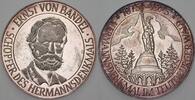Silbermedaille 1975 Personenmedaillen Bandel, Ernst von *1800, +1876. Patina, Polierte Platte