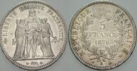 Frankreich 5 Francs Dritte Republik 1870-1940. -