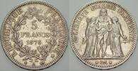 Frankreich 5 Francs Dritte Republik 1870-1940. -