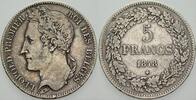 Belgien-Königreich 5 Francs Leopold I 1831-1865. -