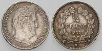 Frankreich 1/4 Franc Louis Philipp 1830-1848. -