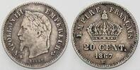 Frankreich 20 Centimes Napoleon III. 1852-1870. -