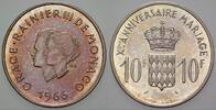 Monaco 10 Francs Rainier III., 1949-2005. -