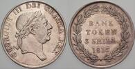 3 Shillings Bank Token 1813 Großbritannien George III. 1760-1820. Wz. Kr., vorzüglich