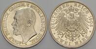Mecklenburg-Strelitz 2 Mark 1905 A Adolf Friedrich V. 1904-1914 Fast Stempelglanz