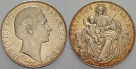 Vereinstaler 1866 Bayern Ludwig II. 1864-1886 Patina, vorzüglich