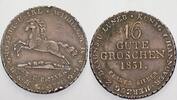 16 gute Groschen 1831 Hannover Wilhelm IV. 1830-1837. Kl. Schrötlingsfehler, sehr schön
