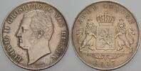 Hessen-Darmstadt Doppelgulden 1847 Ludwig II. 1830-1848. Patina, vorzüglich +
