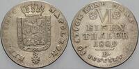 Westfalen, Königreich 1/6 Taler Hieronymus Napoleon 1807-1813. -