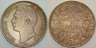 Württemberg Vereinsdoppeltaler 1843 Wilhelm I. 1816-1864. Patina, sehr schön
