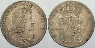 Brandenburg-Preußen 2/3 Taler 1702 HFH Friedrich I. 1701-1713. Kl. Schrötlingsfehler, sehr schön +